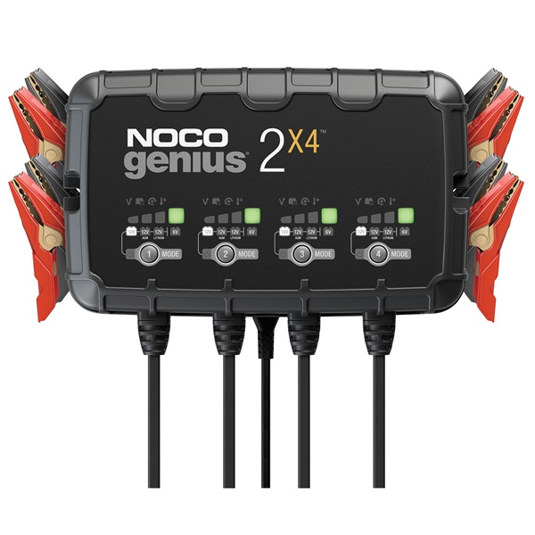NOCO® Genius2X4 Multi-Bank 8-Amp Smart Charger - 4-Bank